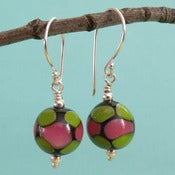 Image of electric watermelon earrings