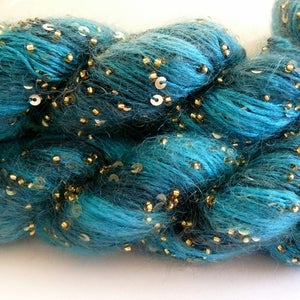 Image of Beaded Mohair & Sequins