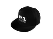 Image of "Badged" Snapback Flatbill Hat, Black (P1B-T0502)
