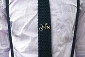 Image of Sterling Silver Bike Tie Tack/Lapel Pin