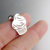 Image of Sweet Cupcake Ring - Handmade Silver Ring.