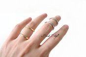 2 Colors Double Layers Ring