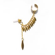Image of Ear cuff with golden tear drops