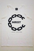 Image of Joint Venture Chain C White Tank/Black Print
