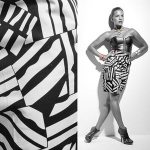 Image of Tribal Block Pencil Skirt