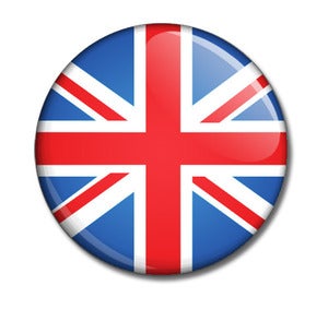 Image of Union Jack Great Britain Button Badge