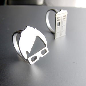 Image of  Tenth Doctor Ring from Doctor Who - Handmade Silver Ring