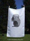 Image of Red Squirrel Tea Towel
