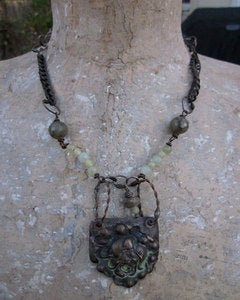 Image of Jaded Rose Necklace by Donna Leota