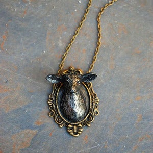 Image of Cameo Deer Necklace  