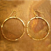 Image of 14K Gold Filled Hoop Earrings