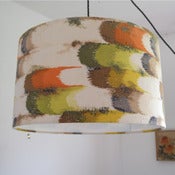 Image of Orlessa vintage barkcloth 45cm lampshade