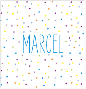 Image of Faire part collection Pétillante  - étoiles multicolores 