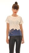 Image of Nautical print button t-shirt 7226