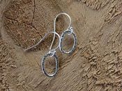Image of Rustic Circle Earrings