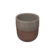 Image of Shelley Panton Stoneware Cup - Sage Grey on Red Clay