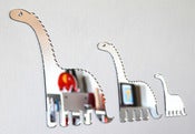 Image of Shatterproof Dinosaur Family Mirrors