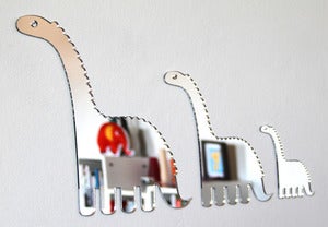 Image of Shatterproof Dinosaur Family Mirrors