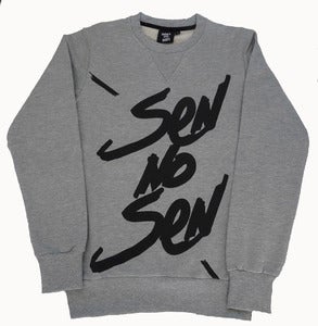 Image of SEN NO SEN sweat crew Jeff script