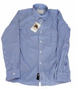 Image of SEN NO SEN vichy shirt classic blue