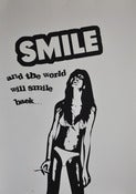 Image of Smile and the world will smile back (white)