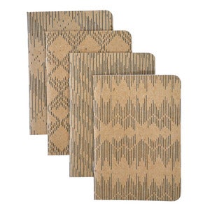 Image of 4 Pocket Notebooks, Textiles