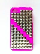 Image of HOT Pink Slashed Studded Iphone 4 | 4s Case