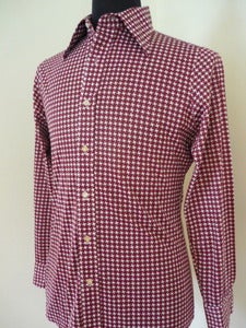 Image of 70s star print acetate shirt