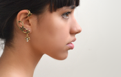 Image of silver or bronze tone earwrap