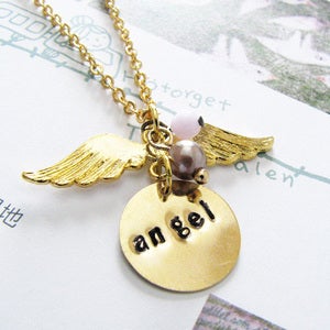 Image of 'You're an angel!' necklace