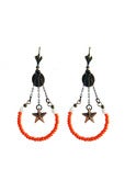 Image of LUPE pendants d'oreilles oranges/ orange pendant earrings
