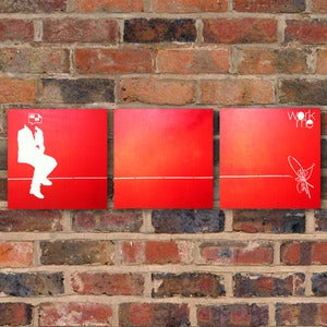 Image of WORK ME 3 x CANVAS by Tevés