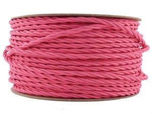 Image of FUSCHIA PINK | fabric lighting flex cable | TWIST