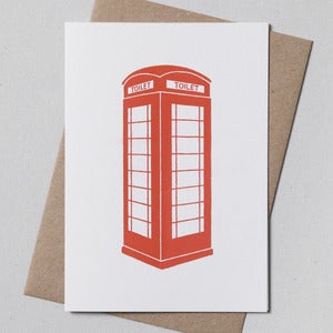 Image of Telephone Box Greetings Card