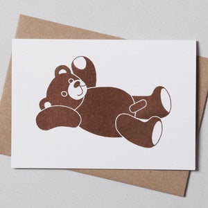 Image of Teddy Bear Greetings Card