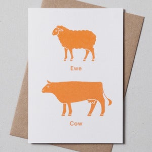 Image of Ewe Cow Greetings Cards