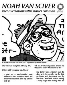 Image of Noah Van Sciver Interview Zine