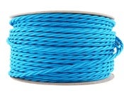 Image of BRIGHT BLUE | fabric lighting flex cable | TWIST