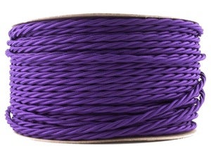 Image of PURPLE | fabric lighting flex cable | TWIST
