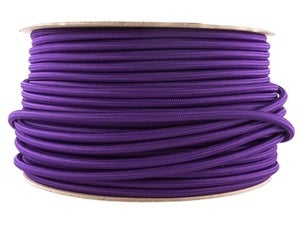 Image of PURPLE | fabric lighting flex cable | ROUND