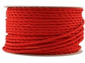 Image of BRIGHT RED | fabric lighting flex cable | TWIST
