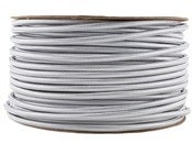 Image of SILVER | fabric lighting flex cable | ROUND
