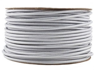 Image of SILVER | fabric lighting flex cable | ROUND
