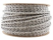 Image of SILVER | fabric lighting flex cable | TWIST