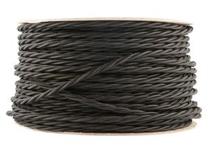 Image of JET BLACK | fabric lighting flex cable | TWIST