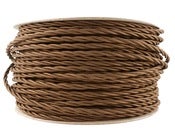 Image of OLIVE BROWN | fabric lighting flex cable | TWIST