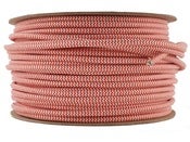 Image of RED WHITE STRIPE | fabric lighting flex cable | ROUND