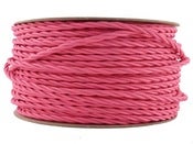 Image of FUSCHIA PINK | fabric lighting flex cable | TWIST