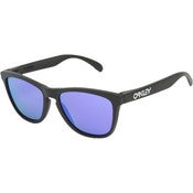Image of Oakley Frogskins Matte Black/Violet Iridium Sunglasses 