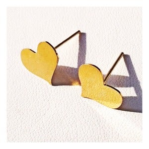 Image of Rossmore. Heart Earrings Studs